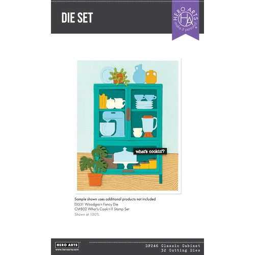 Hero Arts Classic Cabinet Die Set From the Retro Kitchen Collection