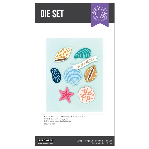 Hero Arts Sophisticated Shells Etched Dies from the Summer by The Shore Collection