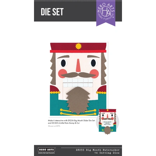 Hero Arts Big Mouth Nutcracker Etched Dies from the Crackin' Christmas Collection