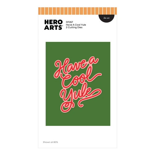 Hero Arts Have a Cool Yule Die Set from the Vintage Vinyl Collection