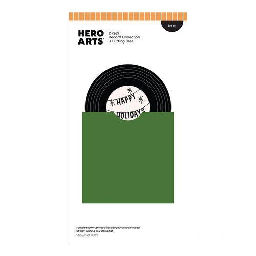 Hero Arts Record Collection Die Set from the Vintage Vinyl Collection