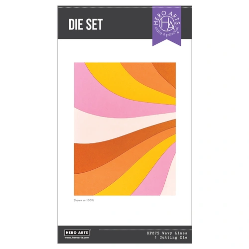 Hero Arts Wavy Lines Die Set from the What a Ride Collection