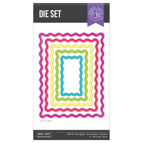 Hero Arts Squiggly Rectangle Frames Die Set from the You've Got a Friend Collection