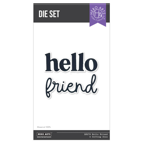Hero Arts Hello Friend Die Set from the You've Got a Friend Collection