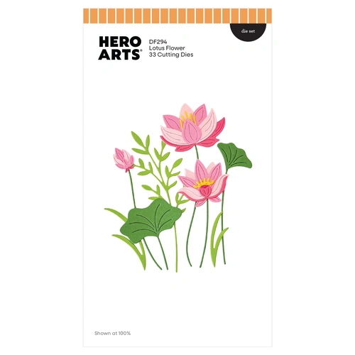 Hero Arts Lotus Flower Die Set from the Tranquil Garden Collection