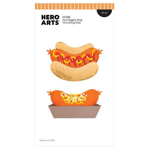 Hero Arts Hot Diggity Dog Die Set from the Coney Club Collection