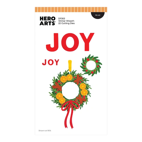Hero Arts Winter Wreath Die Set from the Home for the Holidays Collection