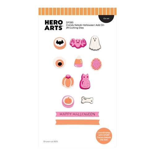 Hero Arts Candy Kebob Halloween Add-on Die Set from the Beary Sweet Holiday Collection by Carly Tee