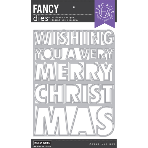 Hero Arts Very Merry Christmas Cover Plate Die