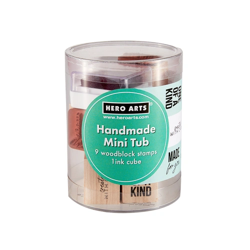 Hero Arts Handmade Mini Tub Woodblock Stamps