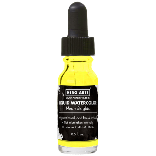 Hero Arts Yellow Neon Brights Liquid Watercolor