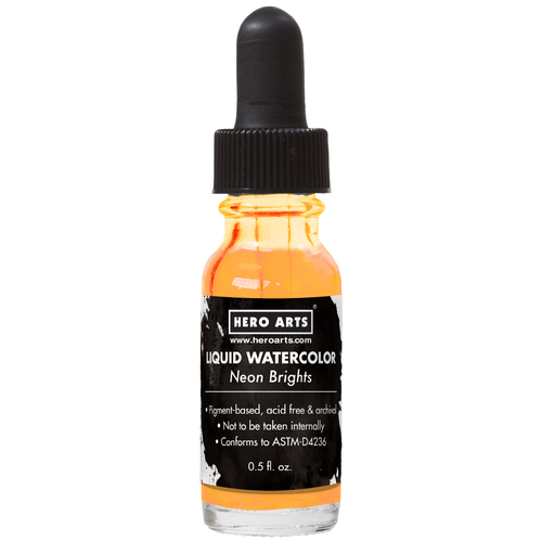 Hero Arts Orange Neon Brights Liquid Watercolor