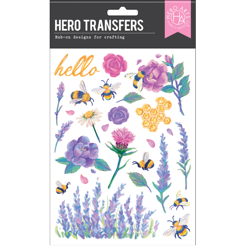 Hero Arts Bees and Florals Hero Transfers