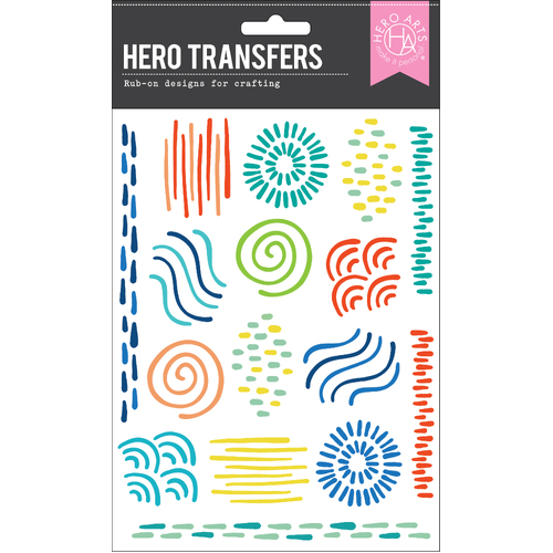Hero Arts Colorful Doodles Hero Transfers
