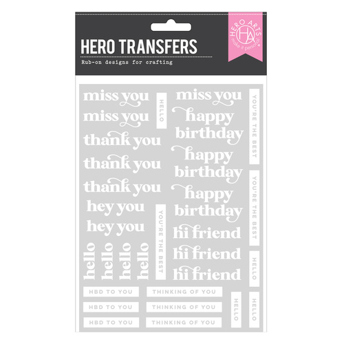 Hero Arts Hero Transfers - Must Have Messages 