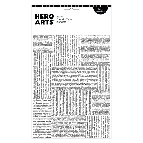 Hero Arts Friendly Type Hero Transfers