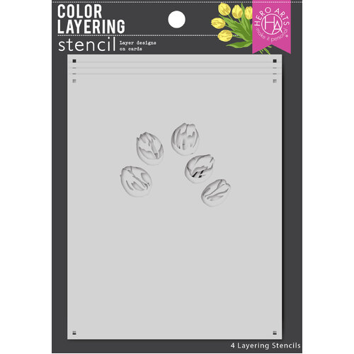 Hero Arts Color Layering Tulip Bouquet Stencil