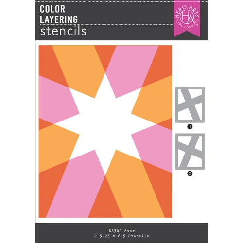Hero Arts Color Layering Star Stencils from the Very Merry Collection