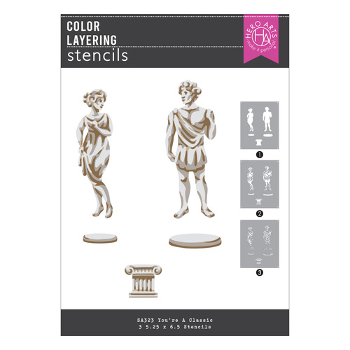 Hero Arts You're A Classic Layering Stencil Set from the You're a Classic Collection