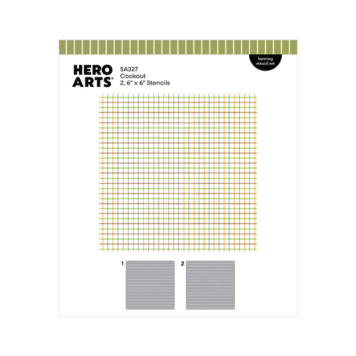 Hero Arts Cookout Layering Stencil Set from the Coney Club Collection