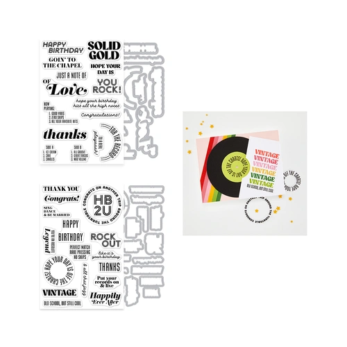 Hero Arts Vintage Vinyl Bundle from the Vintage Vinyl Collection