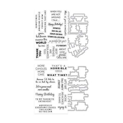 Hero Arts Say It With Style Stamp & Cut Bundle