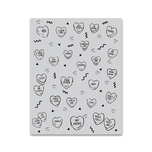 Hero Arts Stamp Peek-a-Boo Candy Hearts