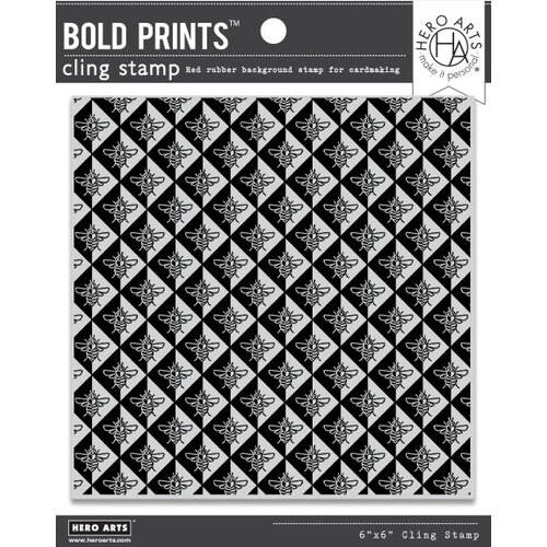 Hero Arts Geometric Bee Pattern Bold Prints Stamp
