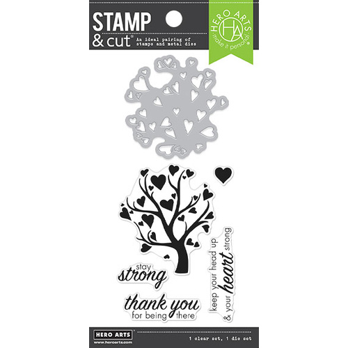 Hero Arts Stamp & Cut Set Heart Tree