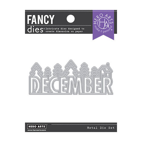 Hero Arts December Word Fancy Die