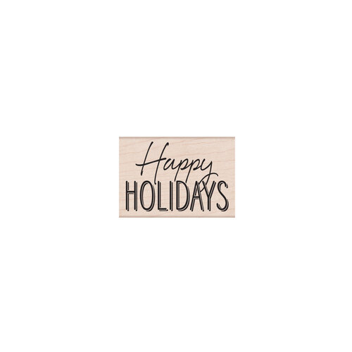 Hero Arts Stamp Happy Holidays Mixed Font 