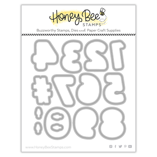 Honey Bee Sugar Cookie Numbers Honey Cuts Die