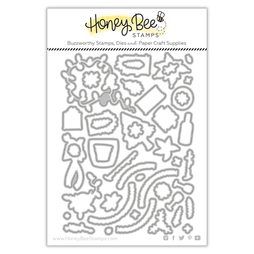 Honey Bee Riding By Holiday Style Honey Cuts Die