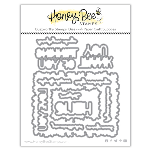 Honey Bee Fall Foliage Frame Honey Cuts Die 