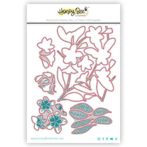 Honey Bee Bold Backgrounds- Plumeria Honey Cuts 