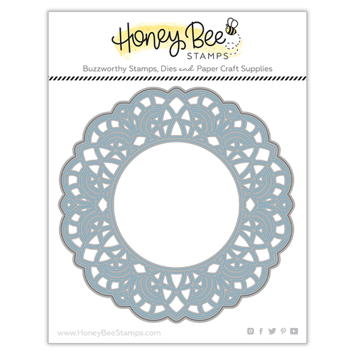 Honey Bee Delicate Doily Card Base Honey Cuts Die