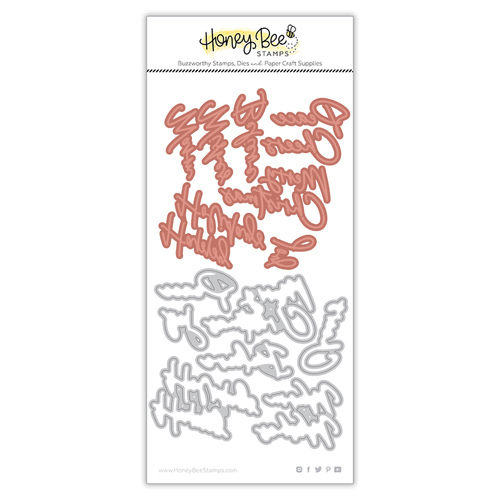 Honey Bee Foil Script: Holiday Hot Foil Plate & Die Set