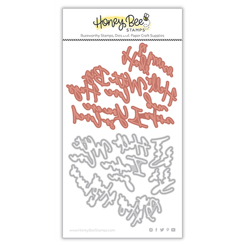 Honey Bee Foil Script: Love Hot Foil Plate & Honey Cuts 