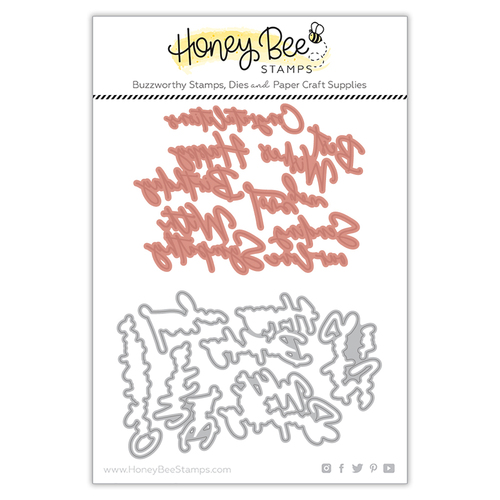Honey Bee Foil Script: Wishes Hot Foil Plate & Honey Cuts Die 
