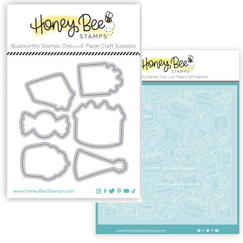 Honey Bee It's A Party Die & Stencil Bundle