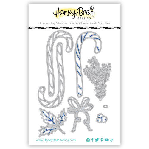 Honey Bee Lovely Layers- Candy Cane Honey Cuts Die
