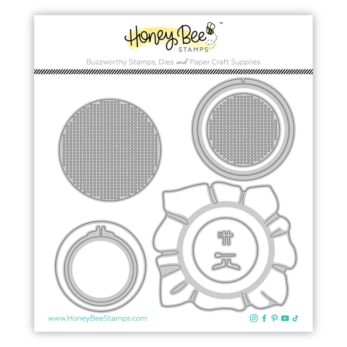 Honey Bee Lovely Layers: Circle Embroidery Hoops Honey Cuts Die