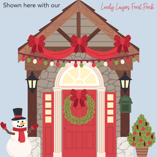 Honey Bee Lovely Layers- Front Porch Holiday AddOn Honey Cuts Die
