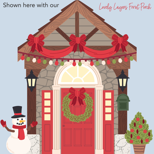 Honey Bee Lovely Layers: Front Porch Holiday AddOn Honey Cuts Die