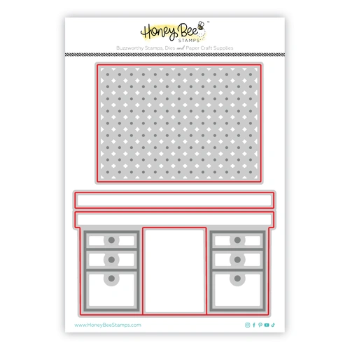 Honey Bee Lovely Layers Pegboard & Desk Honey Cuts Die