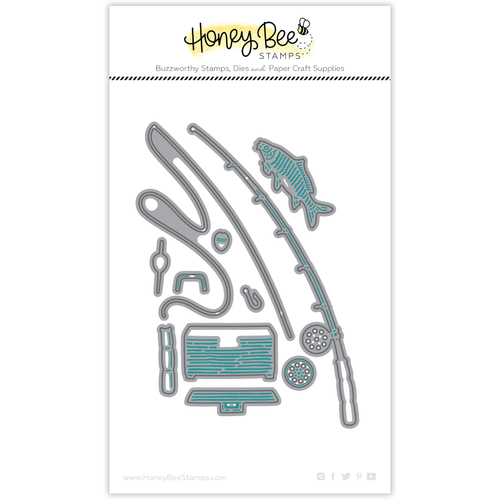 Honey Bee Lovely Layers: Rod & Reel - Honey Cuts Die