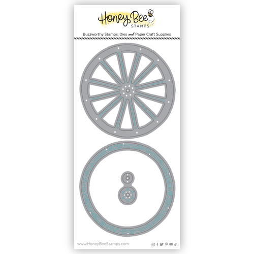 Honey Bee Lovely Layers- Wagon Wheel Honey Cuts Die