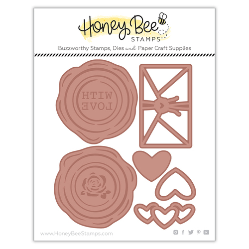 Honey Bee Wax Seals: Love Hot Foil Plate Set