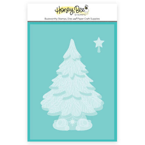 Honey Bee Grandma's Christmas Tree 3D Embossing Folder