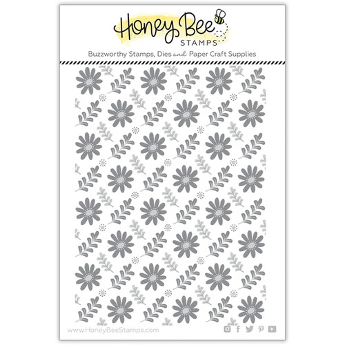 Honey Bee Daisy Field 3D Embossing Folder